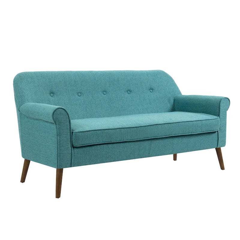 Porthos Home Ruth Small Fabric Loveseat Sofa with Rubberwood Frame 29