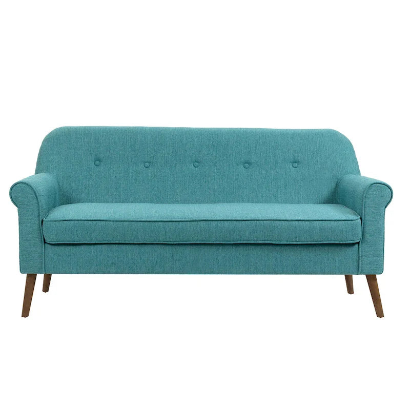 Porthos Home Ruth Small Fabric Loveseat Sofa with Rubberwood Frame 16