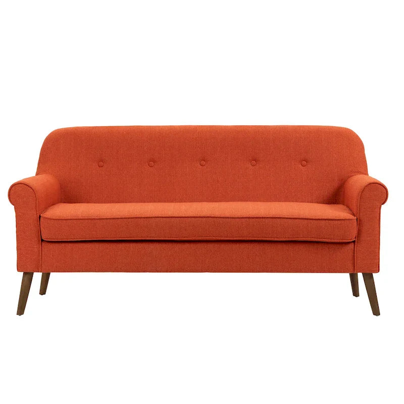 Porthos Home Ruth Small Fabric Loveseat Sofa with Rubberwood Frame 22