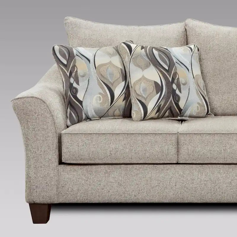 Roundhill Furniture Camero Upholstered Pillowback Sofa 2