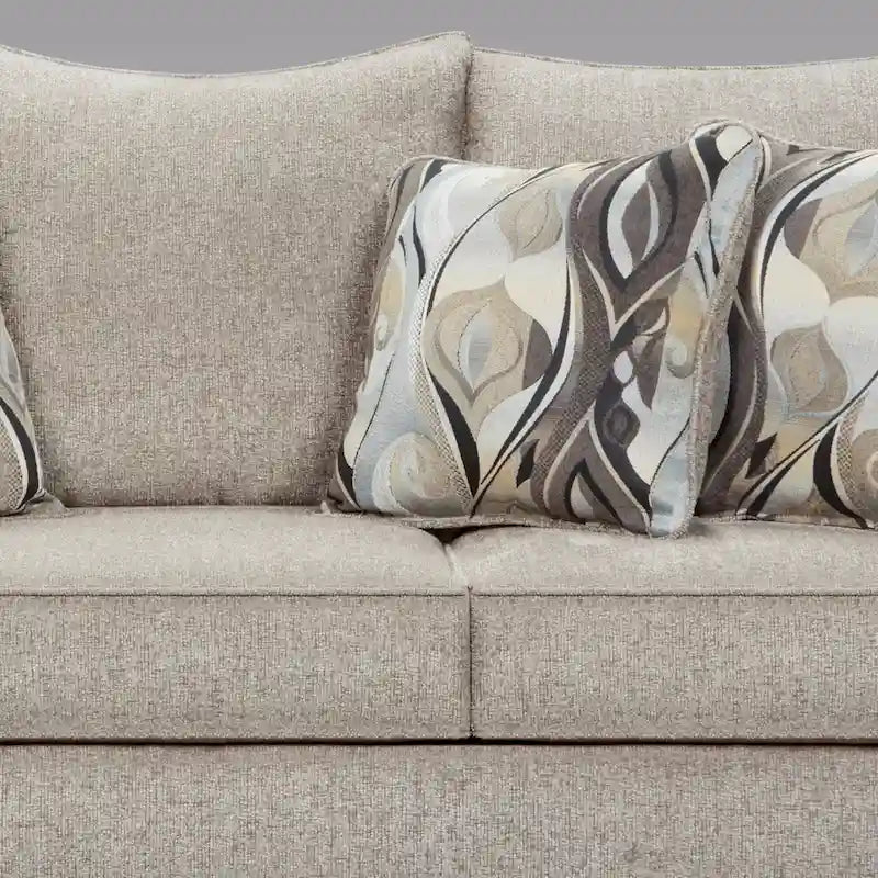 Roundhill Furniture Camero Upholstered Pillowback Sofa 3