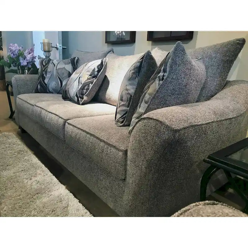Roundhill Furniture Camero Upholstered Pillowback Sofa 5