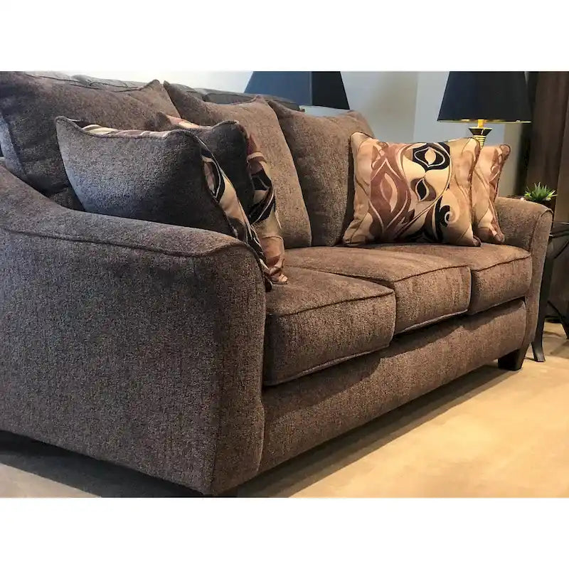 Roundhill Furniture Camero Upholstered Pillowback Sofa 19