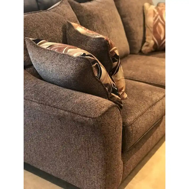 Roundhill Furniture Camero Upholstered Pillowback Sofa 22