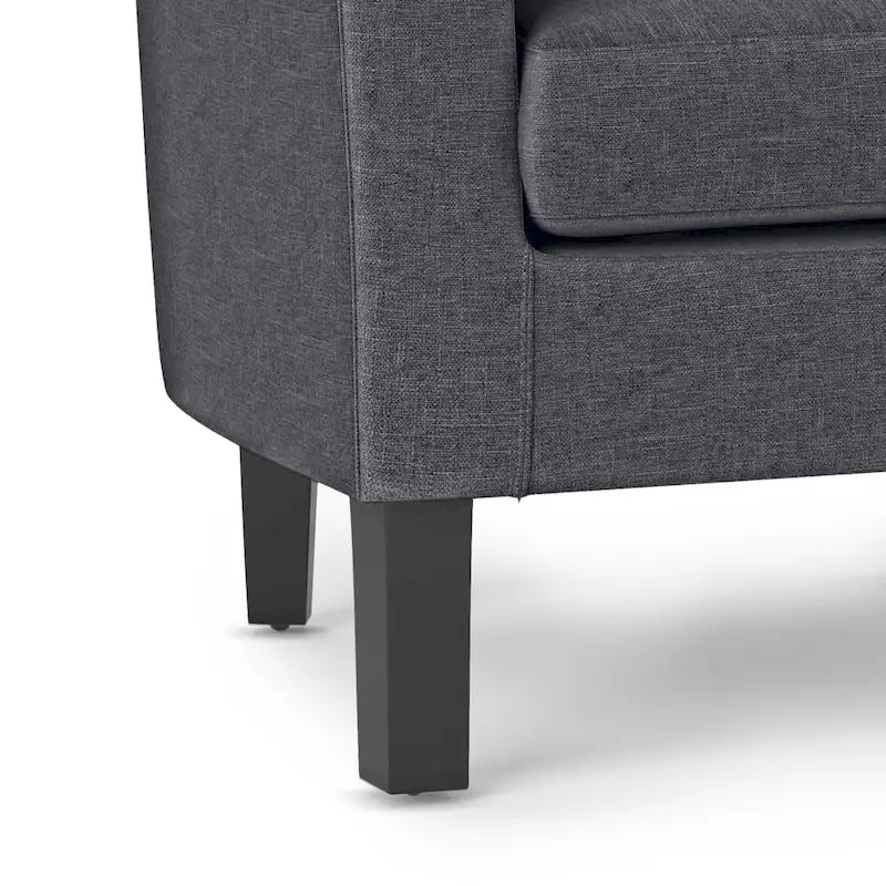 Modern Tub Accent Chair with Upholstered Seat and Wooden Legs 14