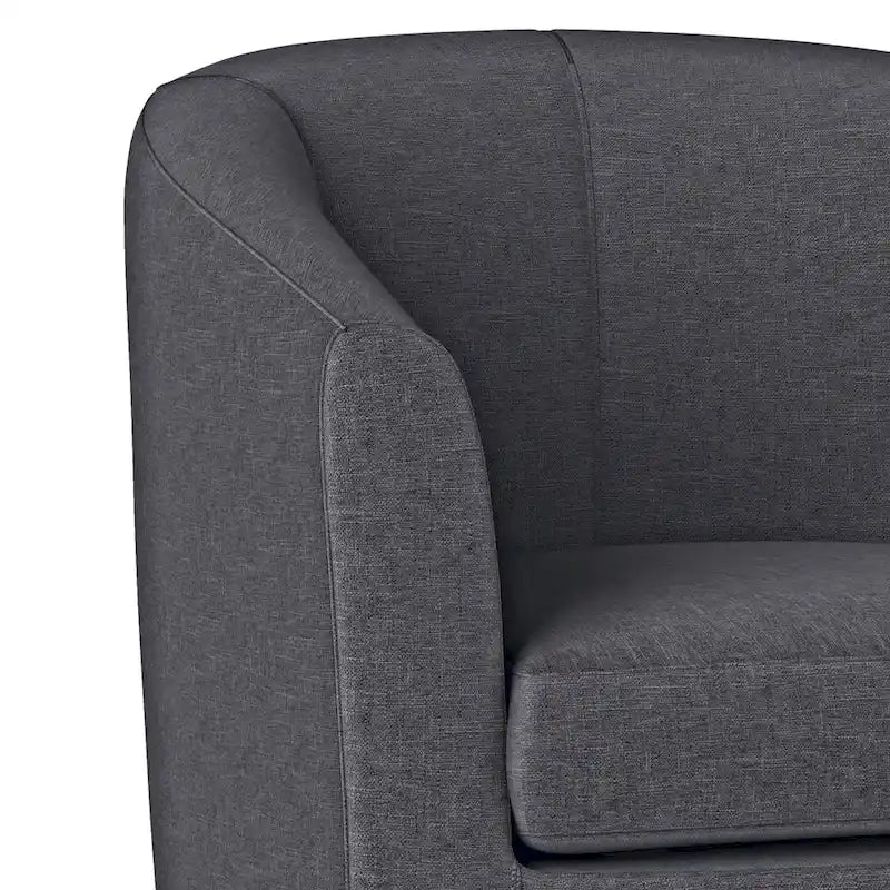Modern Tub Accent Chair with Upholstered Seat and Wooden Legs 15