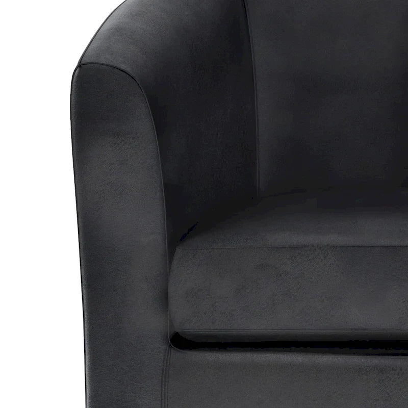 Modern Tub Accent Chair with Upholstered Seat and Wooden Legs 29