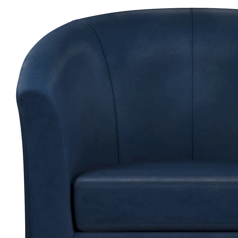 Modern Tub Accent Chair with Upholstered Seat and Wooden Legs 33
