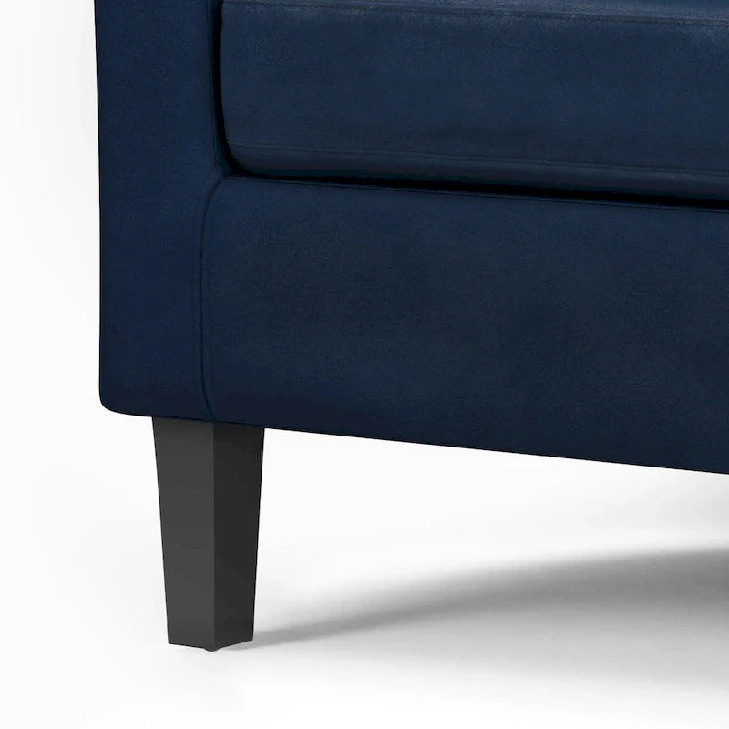 Modern Tub Accent Chair with Upholstered Seat and Wooden Legs 34