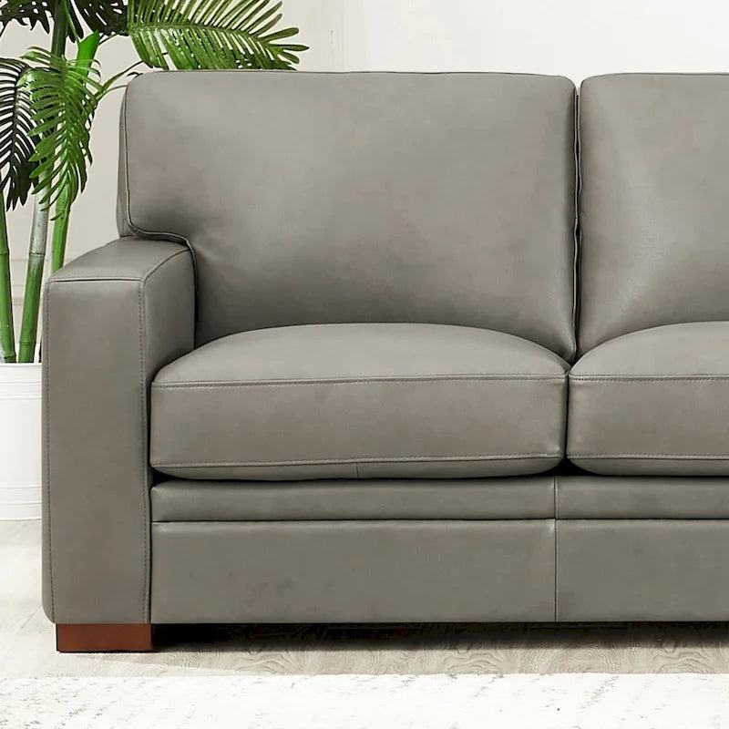 Hydeline Dillon Right-Facing Sectional Sofa with Chaise in Top Grain Leather 16