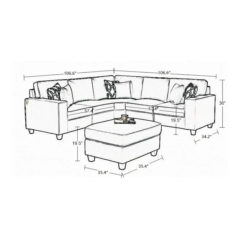 Versatile Reversible Sectional Sofa with Flexible Configuration 7