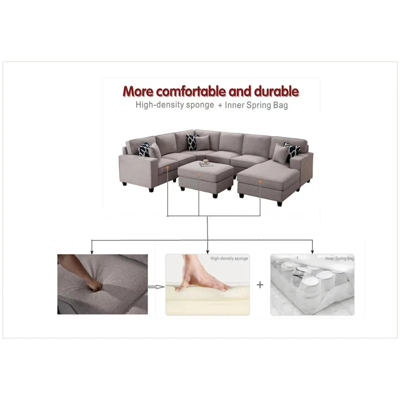 Versatile Reversible Sectional Sofa with Flexible Configuration 20