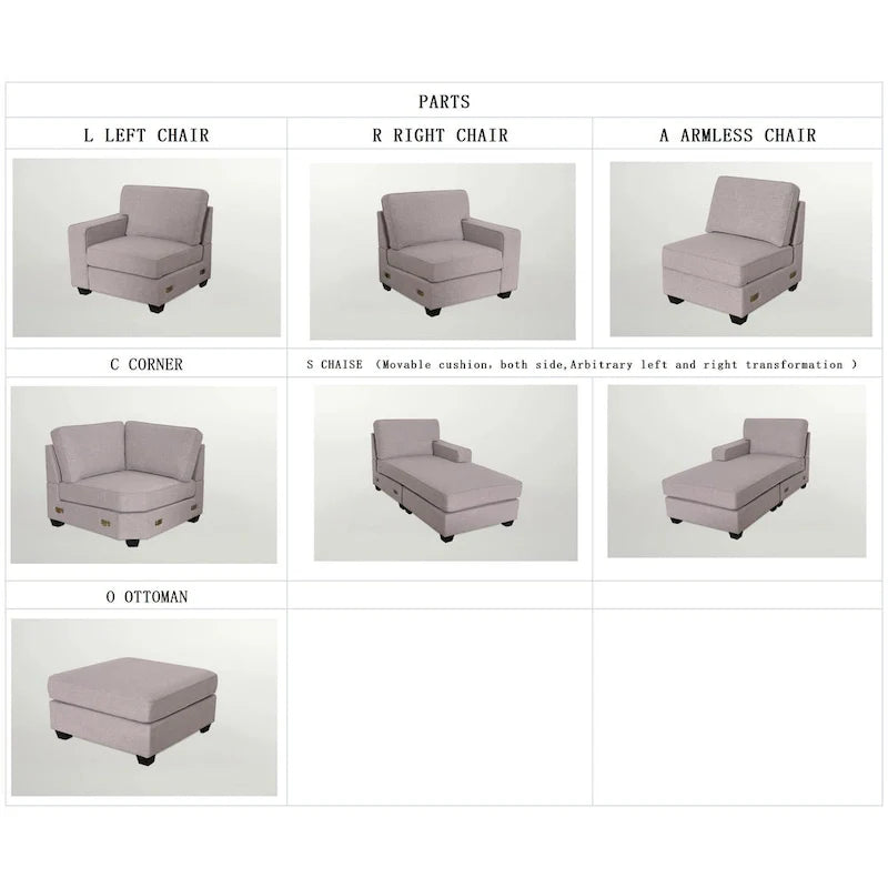 Versatile Reversible Sectional Sofa with Flexible Configuration 21