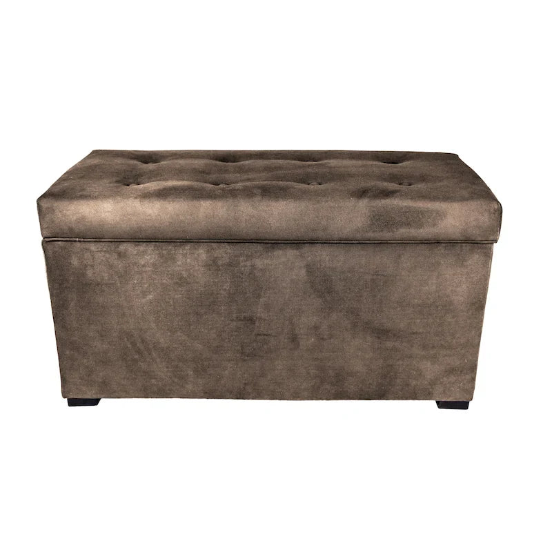 MJL Furniture Angela 8-Button Tufted Storage Bench with Trunk 21