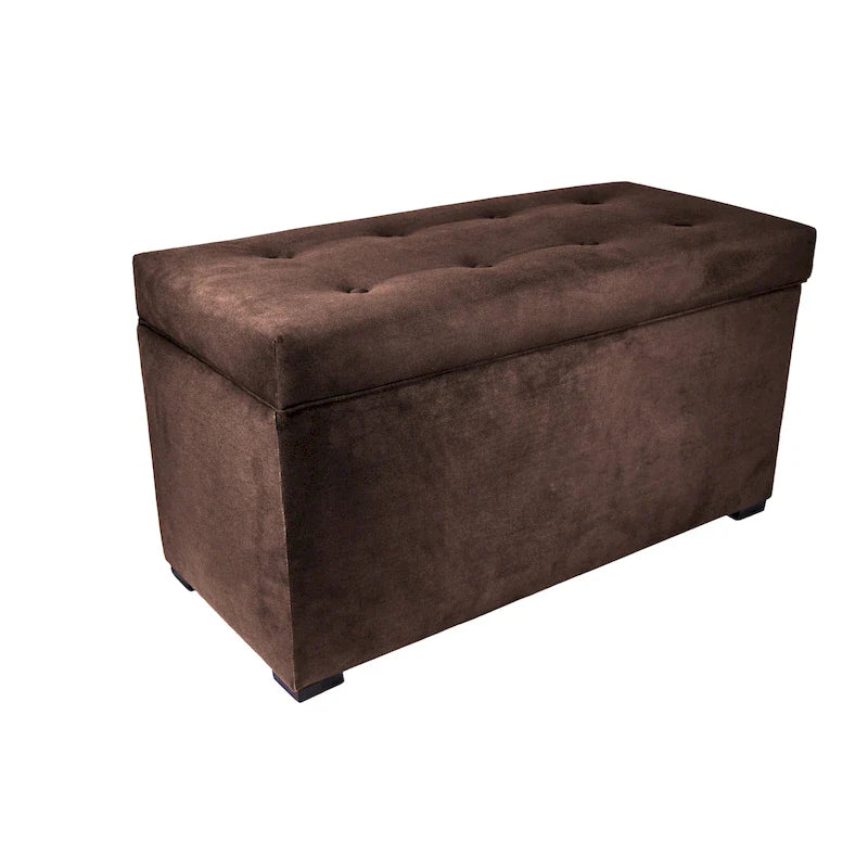 MJL Furniture Angela 8-Button Tufted Storage Bench with Trunk 22