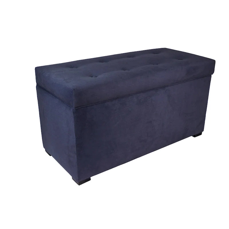 MJL Furniture Angela 8-Button Tufted Storage Bench with Trunk 6