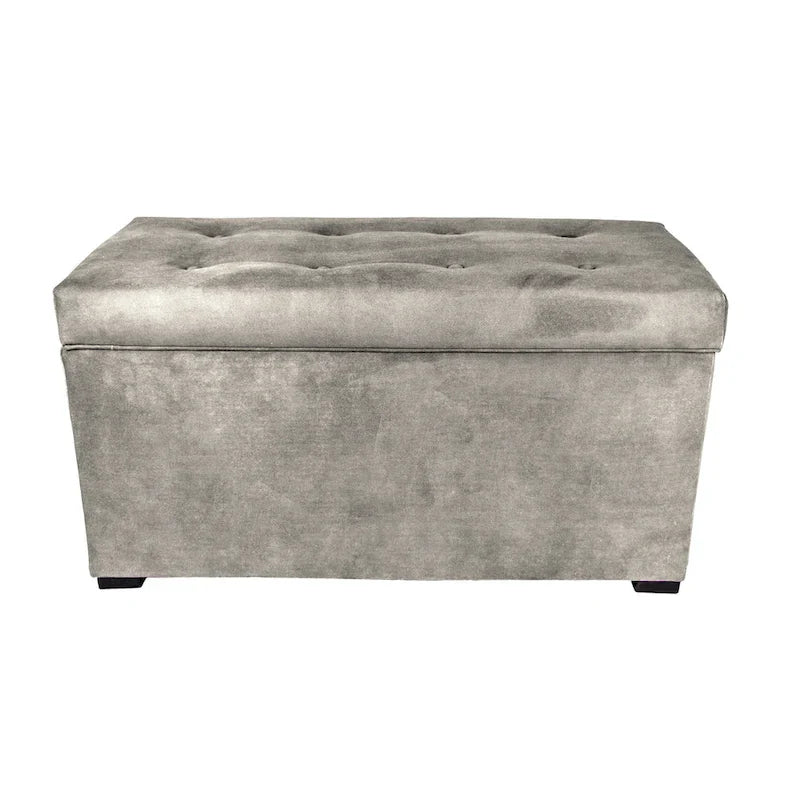 MJL Furniture Angela 8-Button Tufted Storage Bench with Trunk 10
