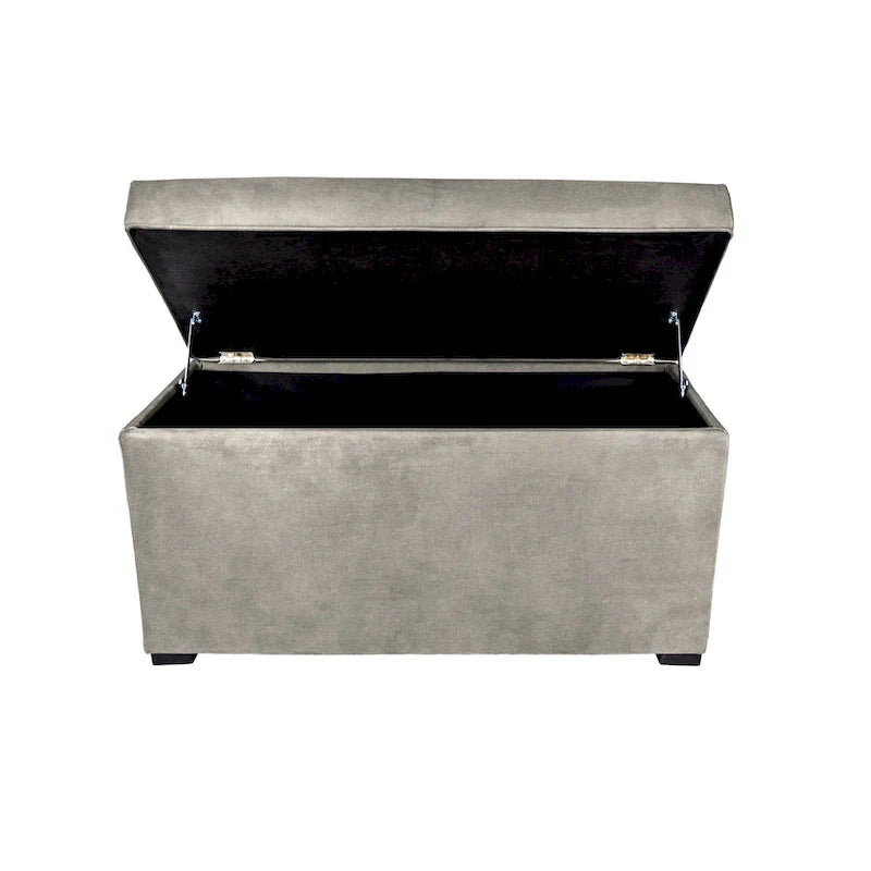 MJL Furniture Angela 8-Button Tufted Storage Bench with Trunk 12