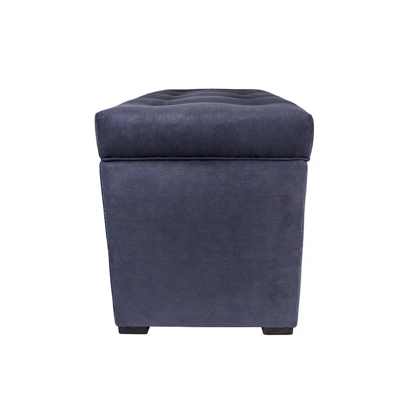 MJL Furniture Angela 8-Button Tufted Storage Bench with Trunk 14