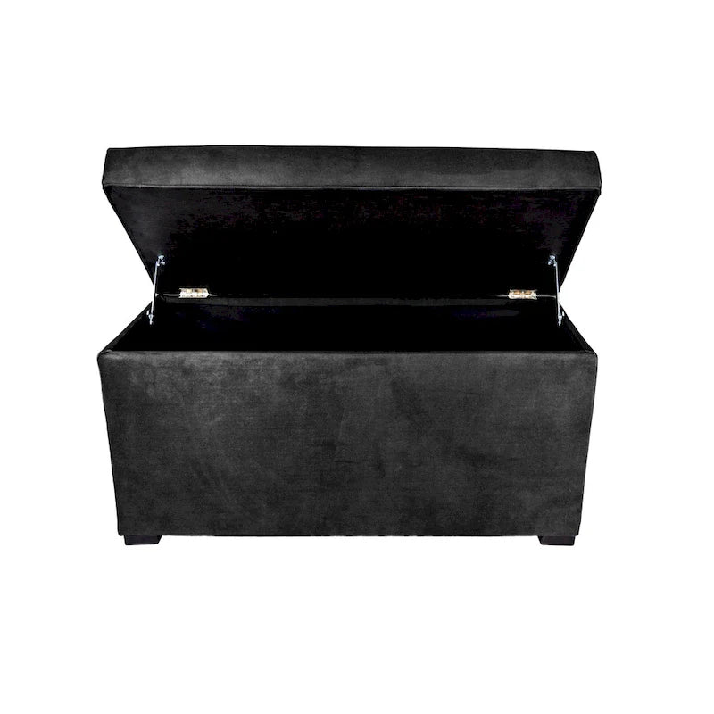 MJL Furniture Angela 8-Button Tufted Storage Bench with Trunk 19