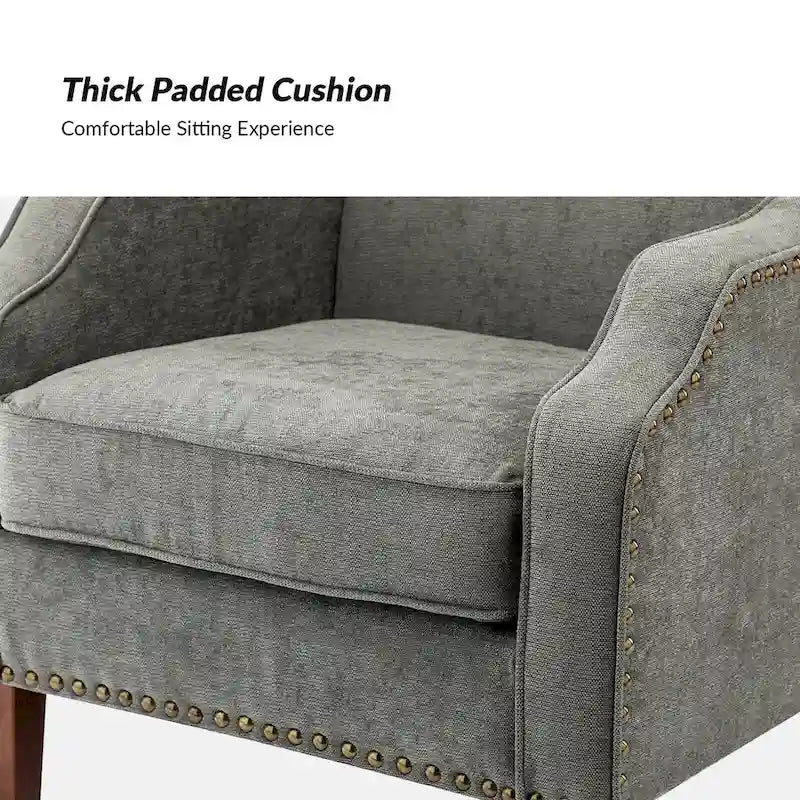 Set of 2 Lucretius Armchairs with Nailhead Trim by HULALA HOME 17