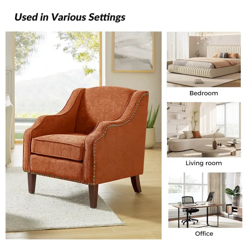 Set of 2 Lucretius Armchairs with Nailhead Trim by HULALA HOME 24