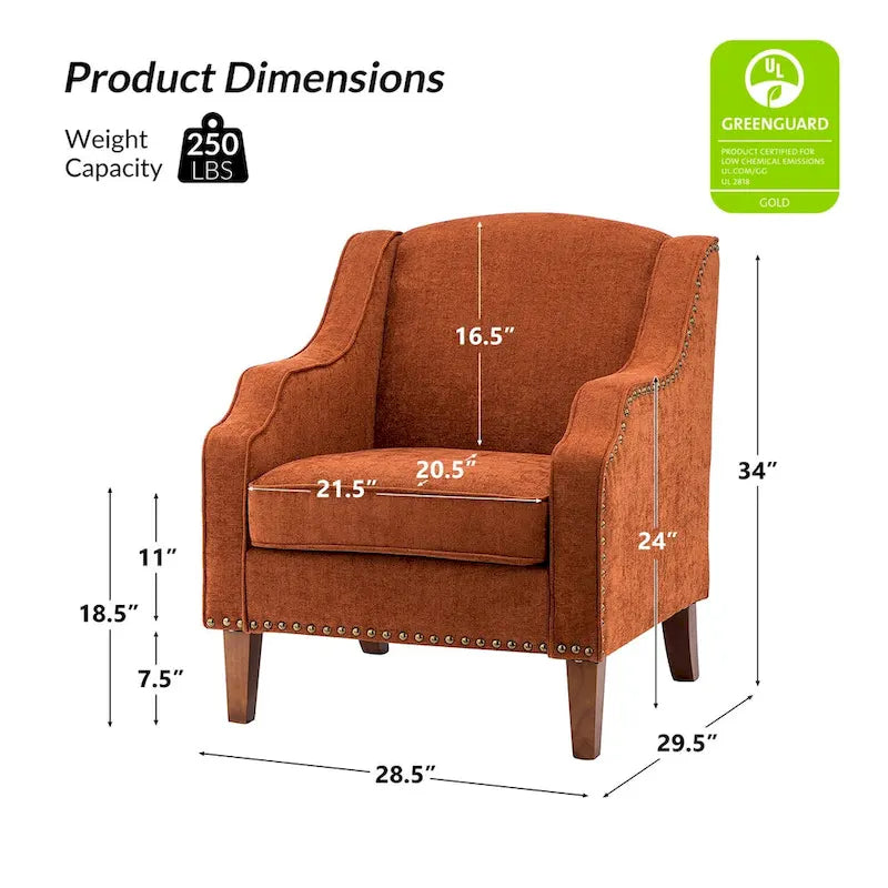 Set of 2 Lucretius Armchairs with Nailhead Trim by HULALA HOME 26