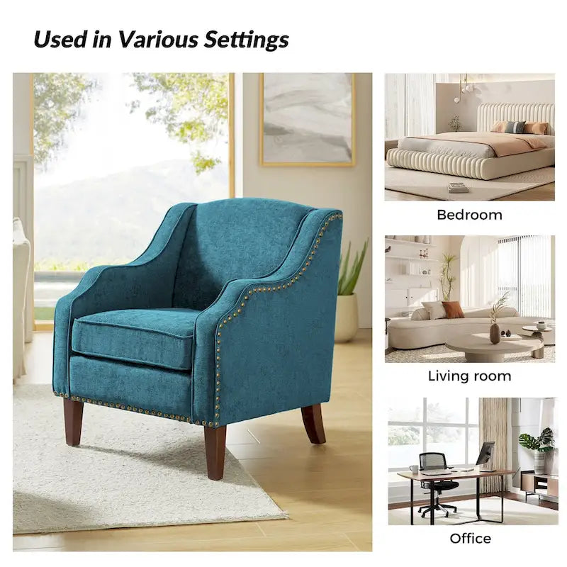 Set of 2 Lucretius Armchairs with Nailhead Trim by HULALA HOME 30