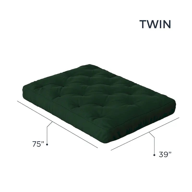 Loosh Home Twin Size Futon Mattress with 8-Inch Gel Memory Foam 30