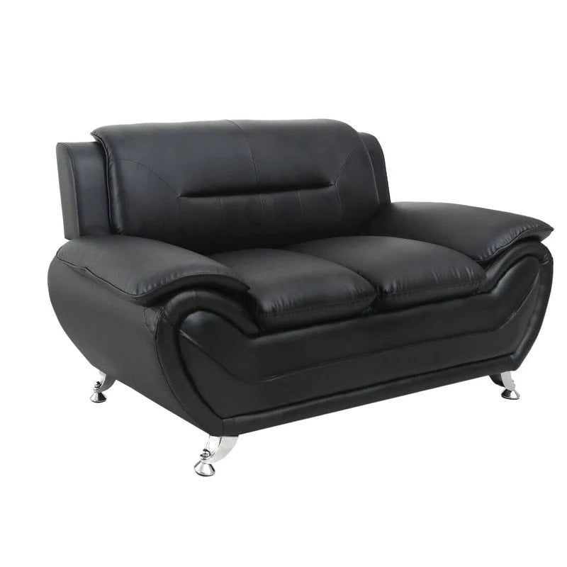 Michael Segura Upholstered Loveseat in Bonded Leather 2