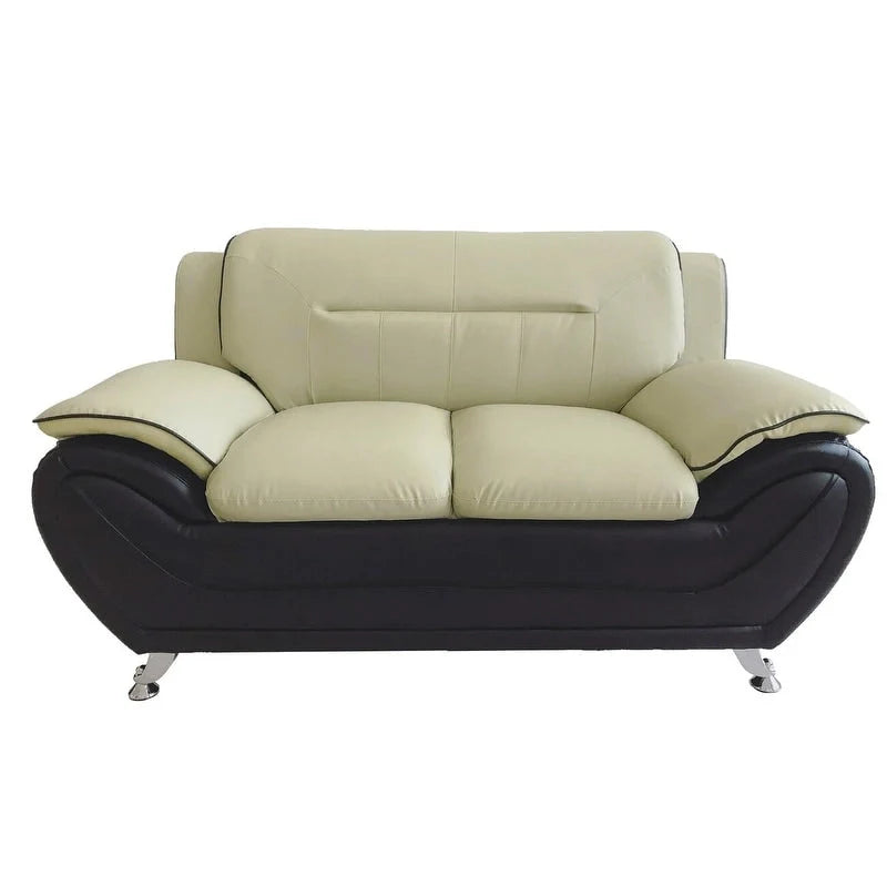 Michael Segura Upholstered Loveseat in Bonded Leather 7