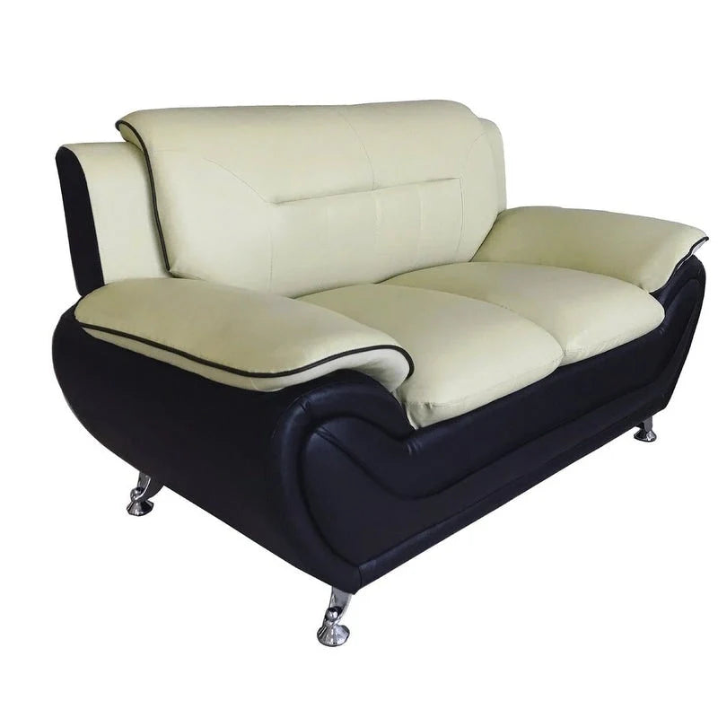 Michael Segura Upholstered Loveseat in Bonded Leather 8
