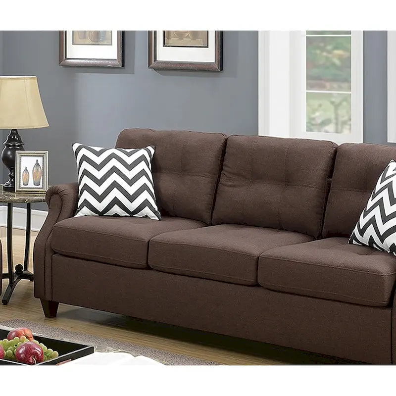 Two-Piece Sofa Set Featuring Decorative Accent Pillows 10