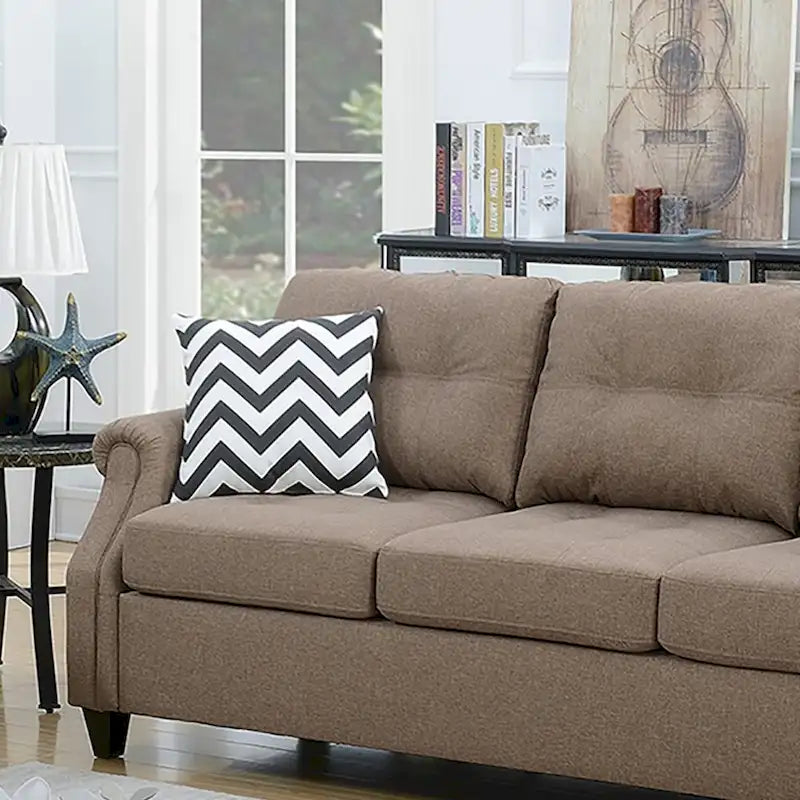 Two-Piece Sofa Set Featuring Decorative Accent Pillows 15