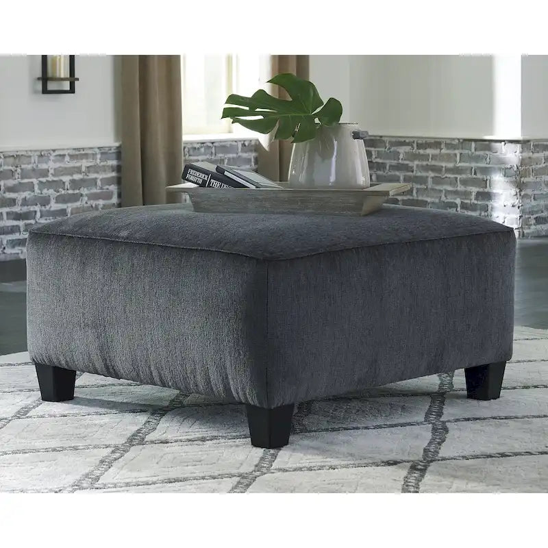 Oversized Upholstered Ottoman with Cushioned Top and Tapered Feet 23