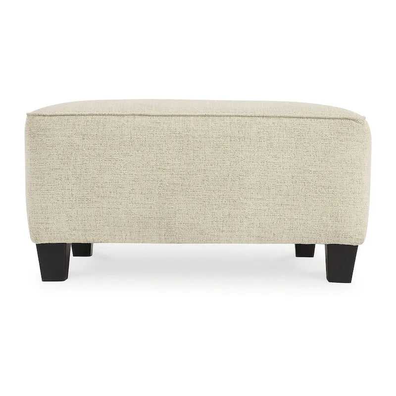 Oversized Upholstered Ottoman with Cushioned Top and Tapered Feet 4