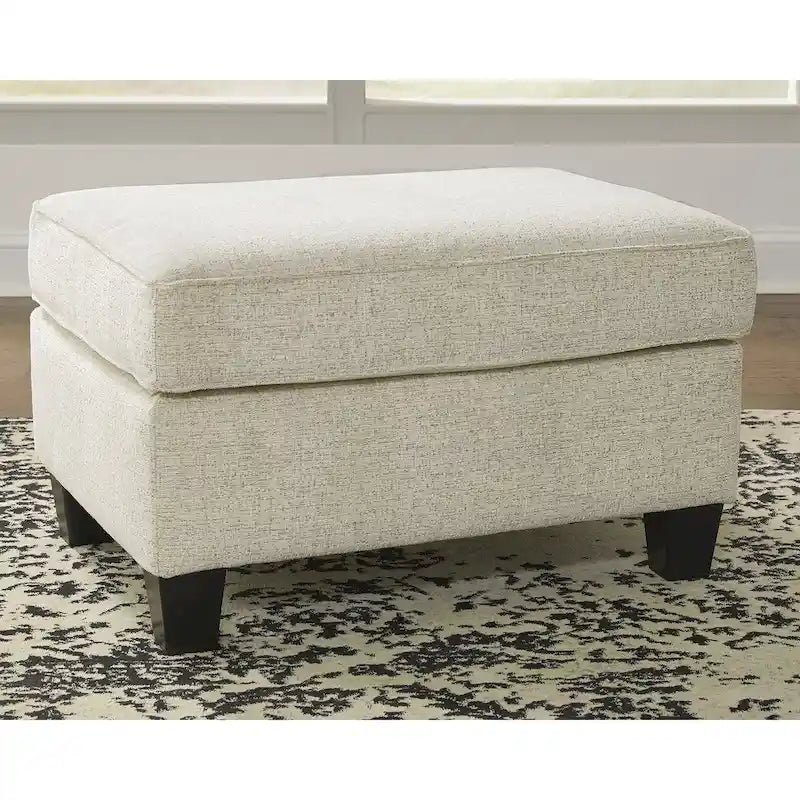 Oversized Upholstered Ottoman with Cushioned Top and Tapered Feet 6