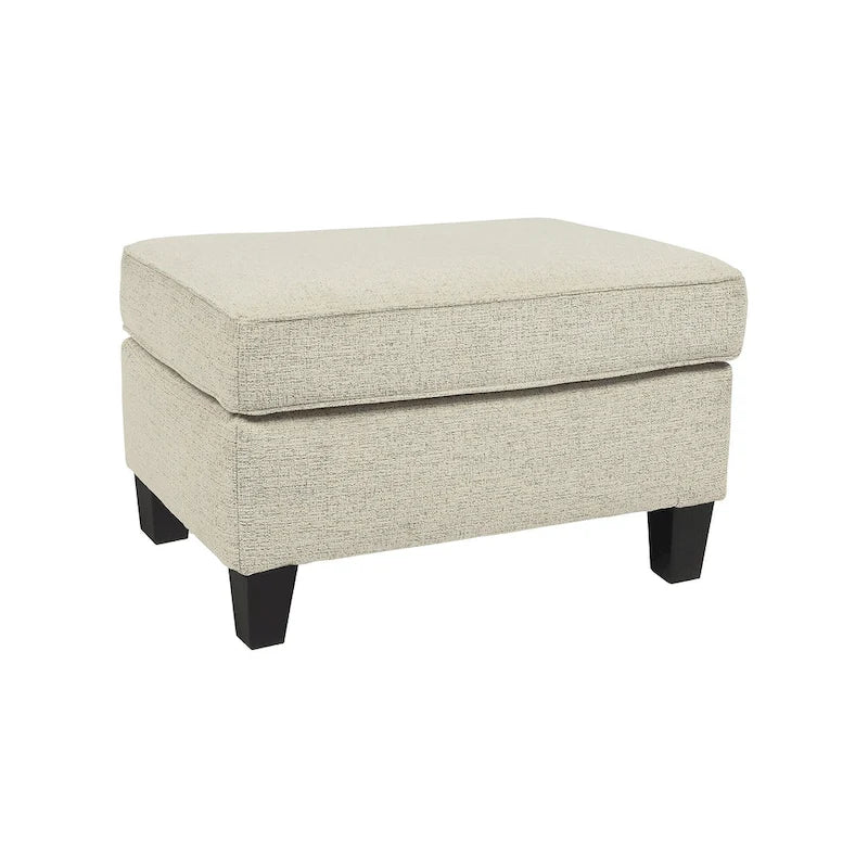 Oversized Upholstered Ottoman with Cushioned Top and Tapered Feet 7