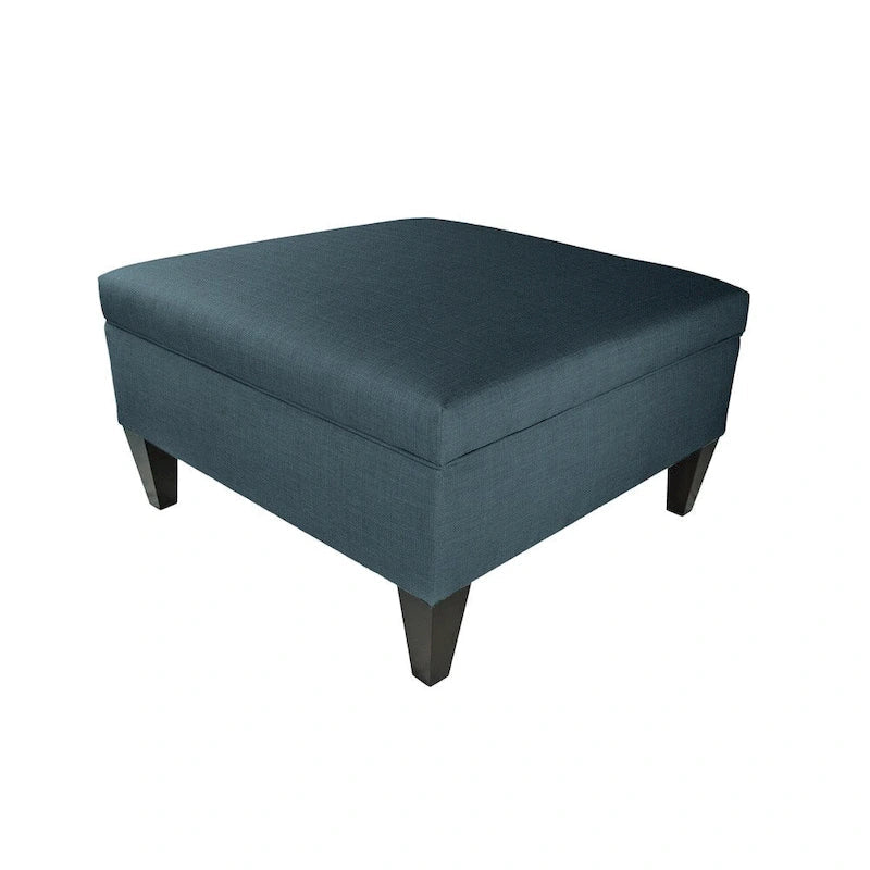 MJL Furniture Manhattan Allure Upholstered Cocktail Ottoman Table with Storage 16