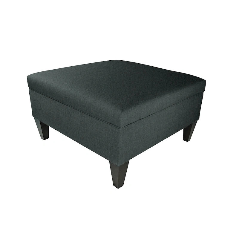 MJL Furniture Manhattan Allure Upholstered Cocktail Ottoman Table with Storage 19