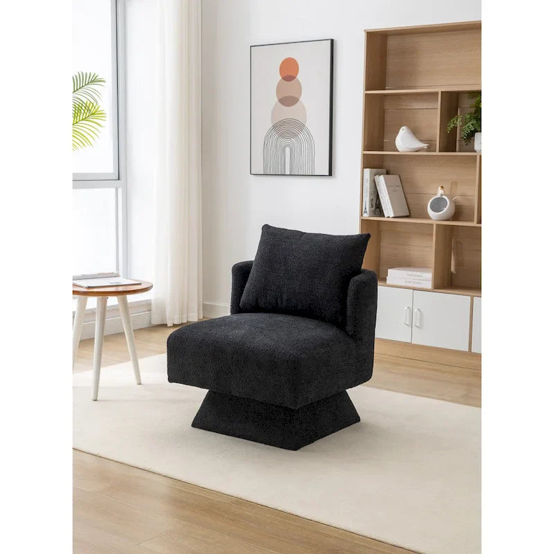 360-Degree Swivel Chenille Upholstered Accent Chairs for Living Room and Bedroom 1