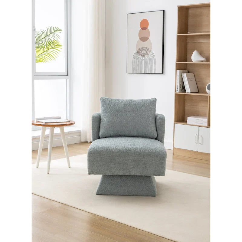 360-Degree Swivel Chenille Upholstered Accent Chairs for Living Room and Bedroom 11