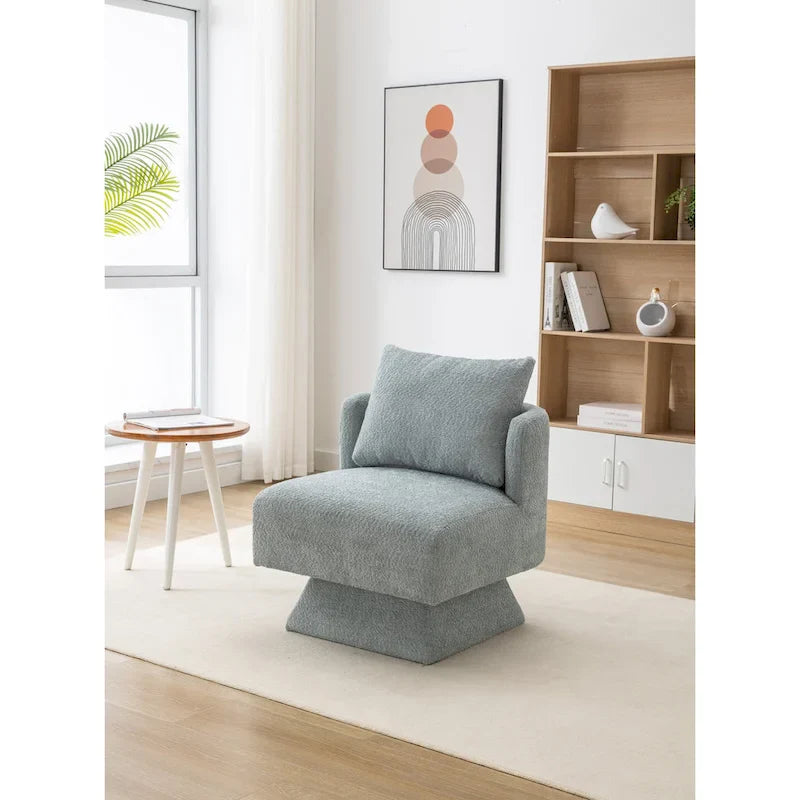 360-Degree Swivel Chenille Upholstered Accent Chairs for Living Room and Bedroom 12