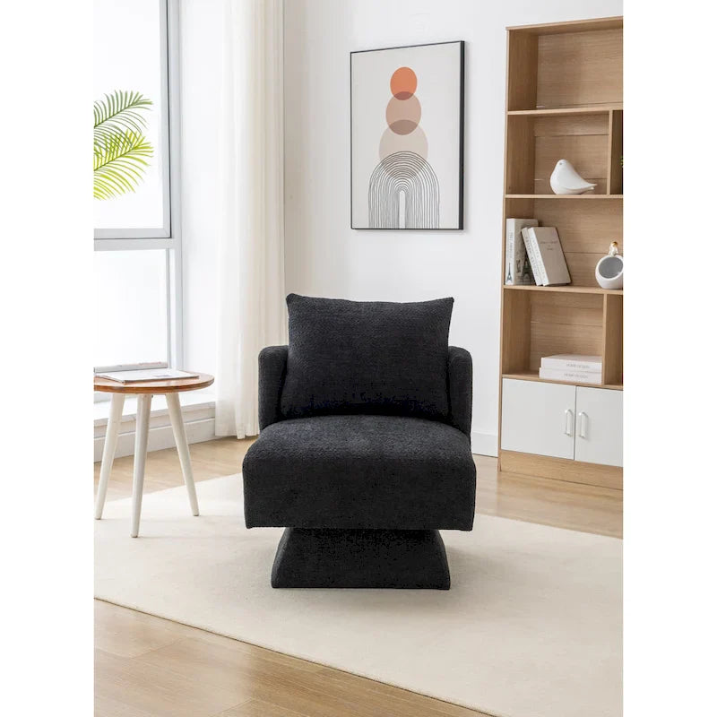 360-Degree Swivel Chenille Upholstered Accent Chairs for Living Room and Bedroom 19