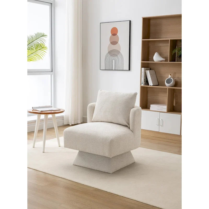 360-Degree Swivel Chenille Upholstered Accent Chairs for Living Room and Bedroom 27