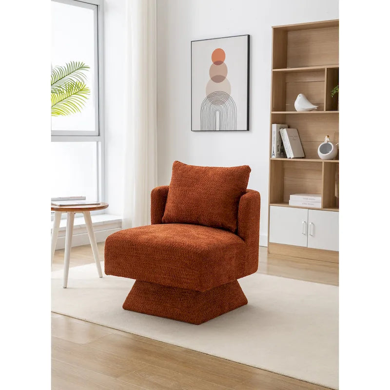 360-Degree Swivel Chenille Upholstered Accent Chairs for Living Room and Bedroom 35
