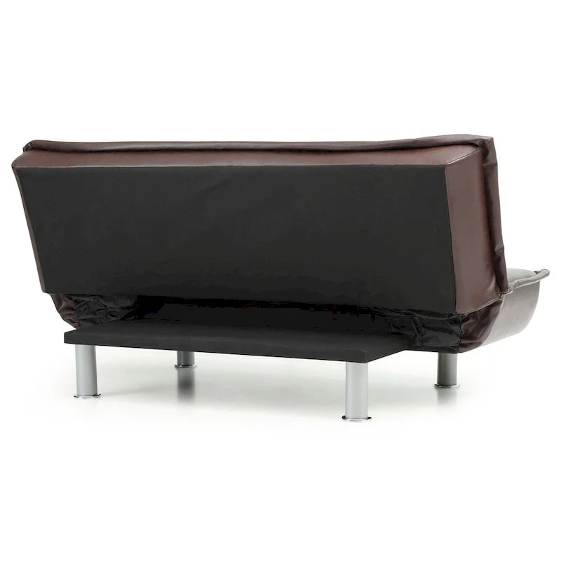 Lionel Faux Leather Convertible Sofa 28