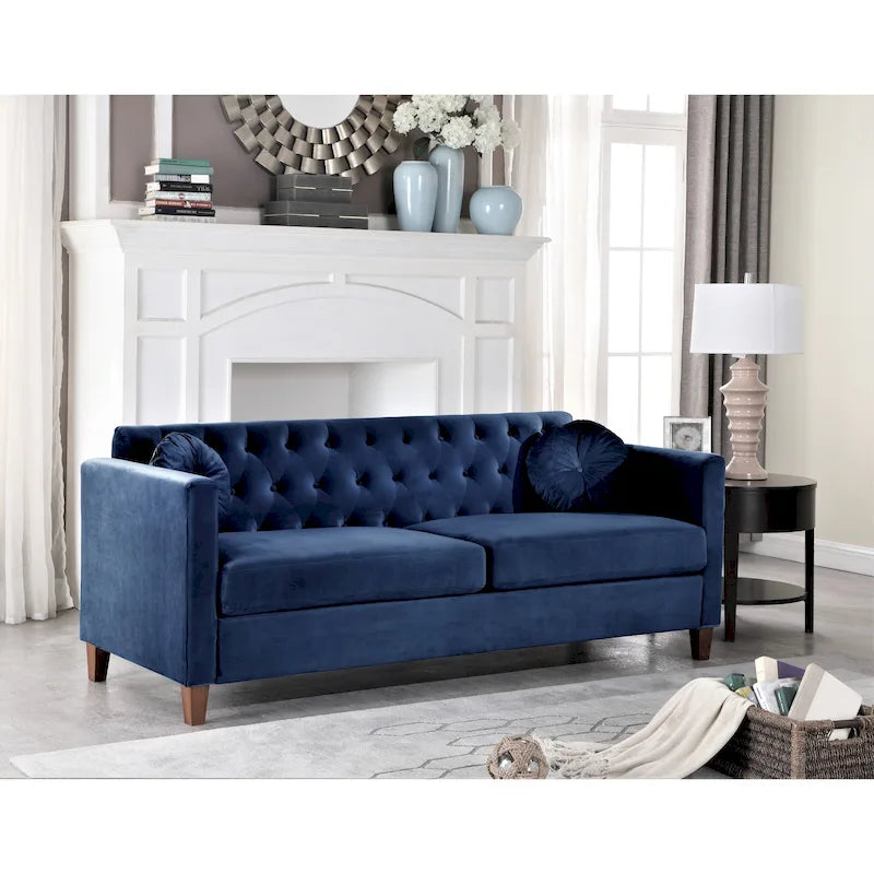Lory Kitts Timeless Velvet Chesterfield Sofa 8