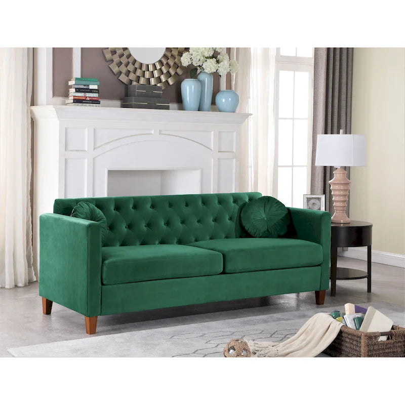 Lory Kitts Timeless Velvet Chesterfield Sofa 10