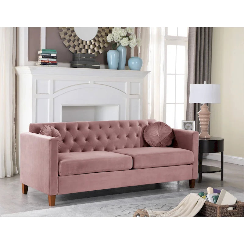 Lory Kitts Timeless Velvet Chesterfield Sofa 12